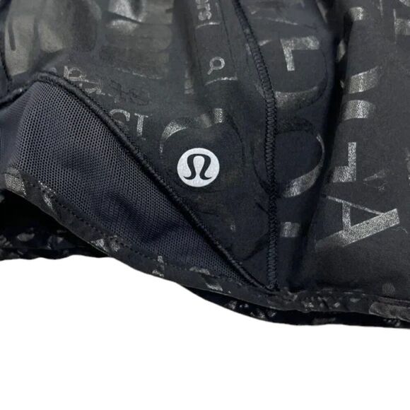 Lululemon Hotty Hot Short Low-Rise 4" *Manifesto 20YR Foil Black - Picture 5 of 10